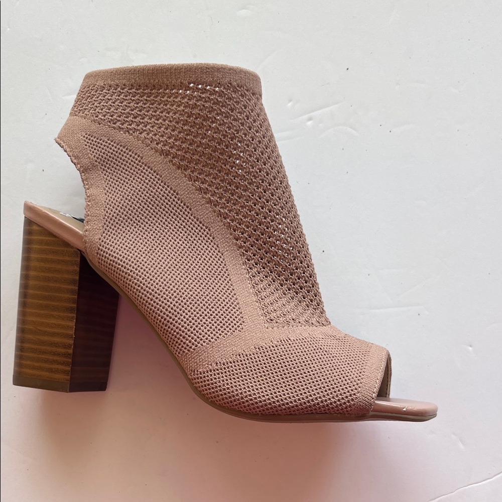 Steve Madden Pink Mesh Heeled Boots